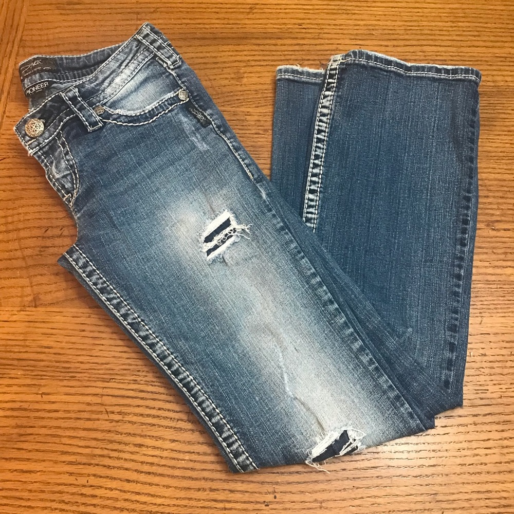 Women Silver Pioneer Jeans